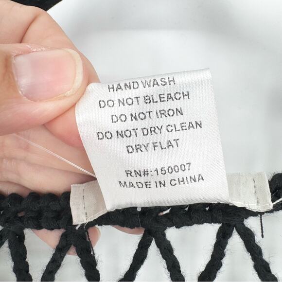 NWT VEVERET Beaded Open Stitch Sweater‎ Whimsigoth Festival Dark Romantic Size S - Picture 11 of 13